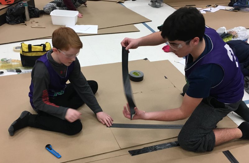 Aberfoyle PS at cardboard races 2018