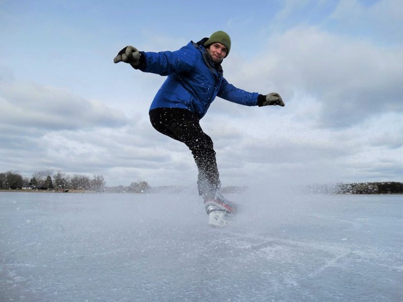 skating at valens conservation area