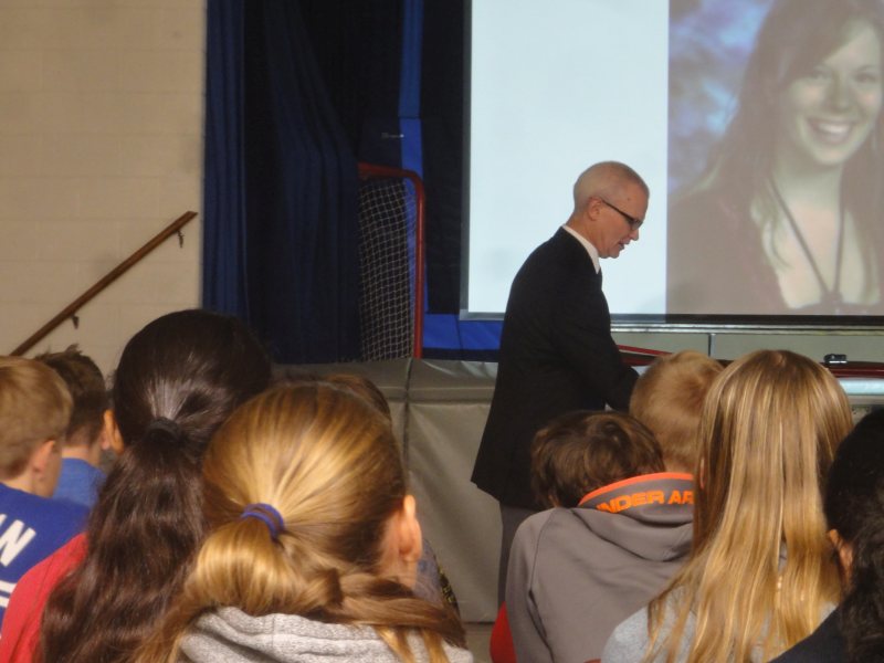 veteran visits aberfoyle PS